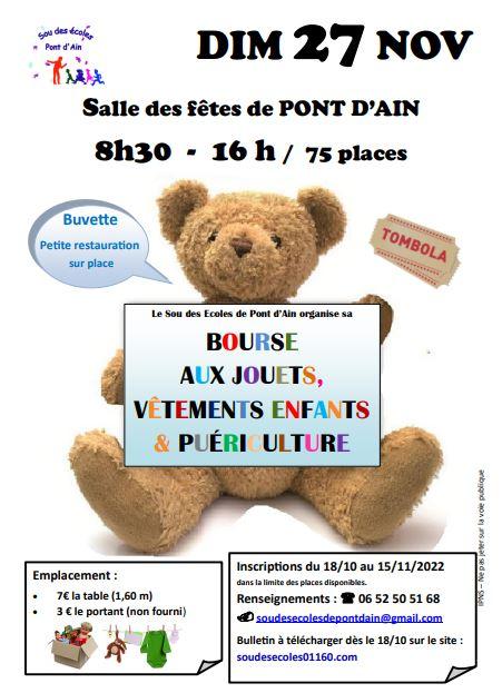 Affiche bourse 27 novembre 2022